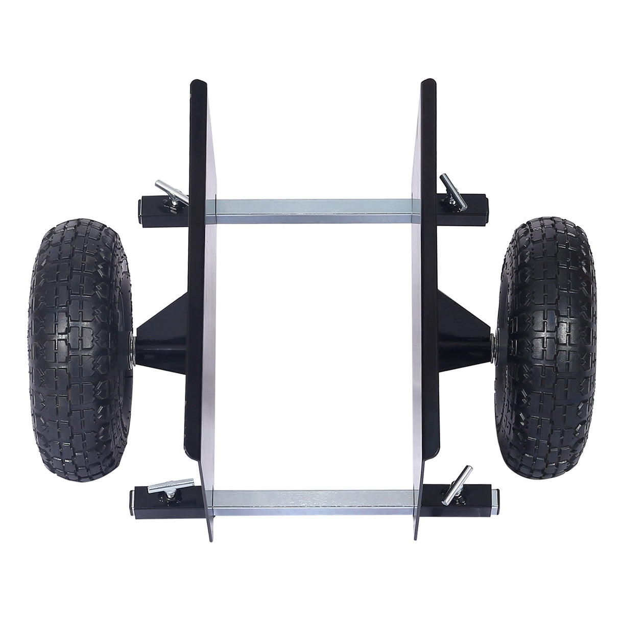 600lb Panel Dolly 10in. Pneumatic Wheels Black - Fab Heavy Parts
