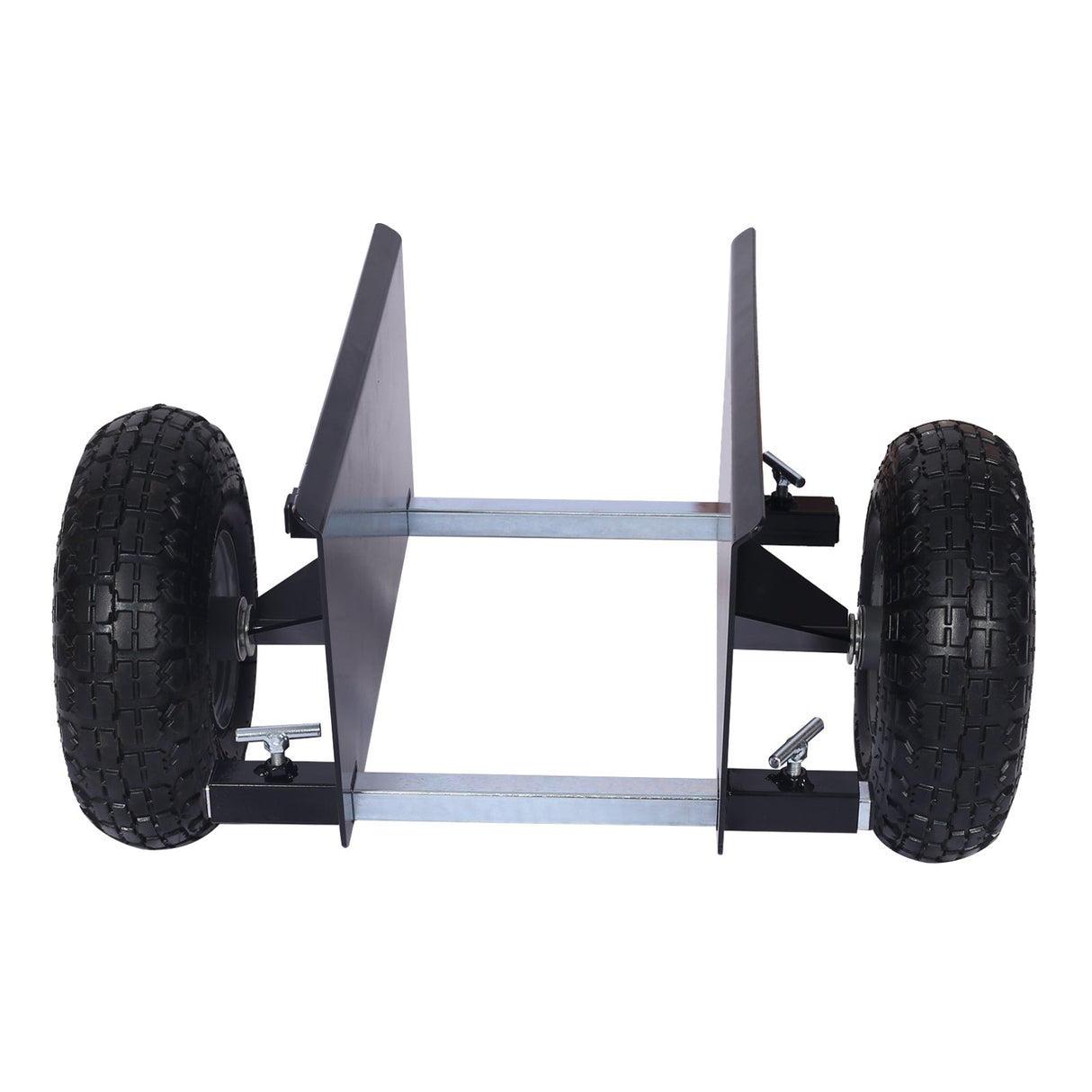 600lb Panel Dolly 10in. Pneumatic Wheels Black - Fab Heavy Parts