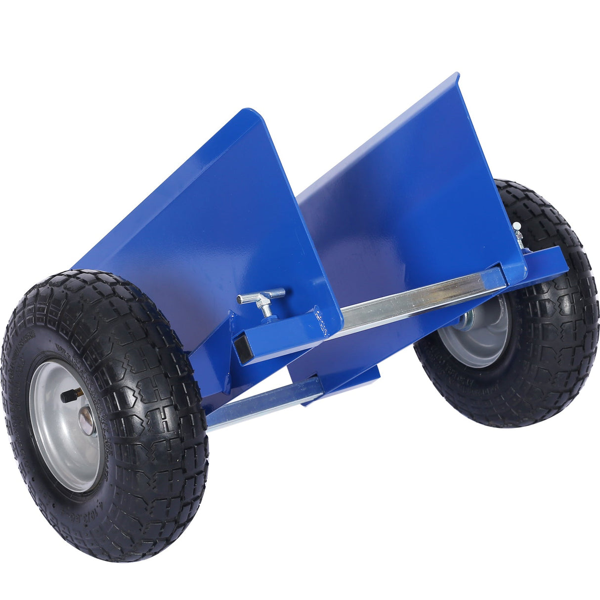 600lb Panel Dolly 10in Pneumatic Wheels Blue - Fab Heavy Parts