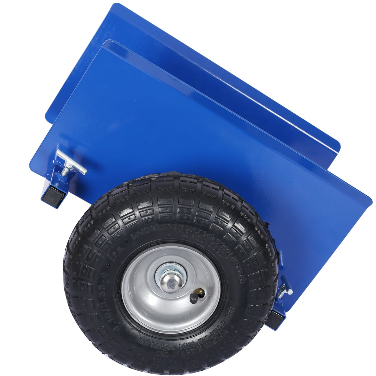 600lb Panel Dolly 10in Pneumatic Wheels Blue - Fab Heavy Parts