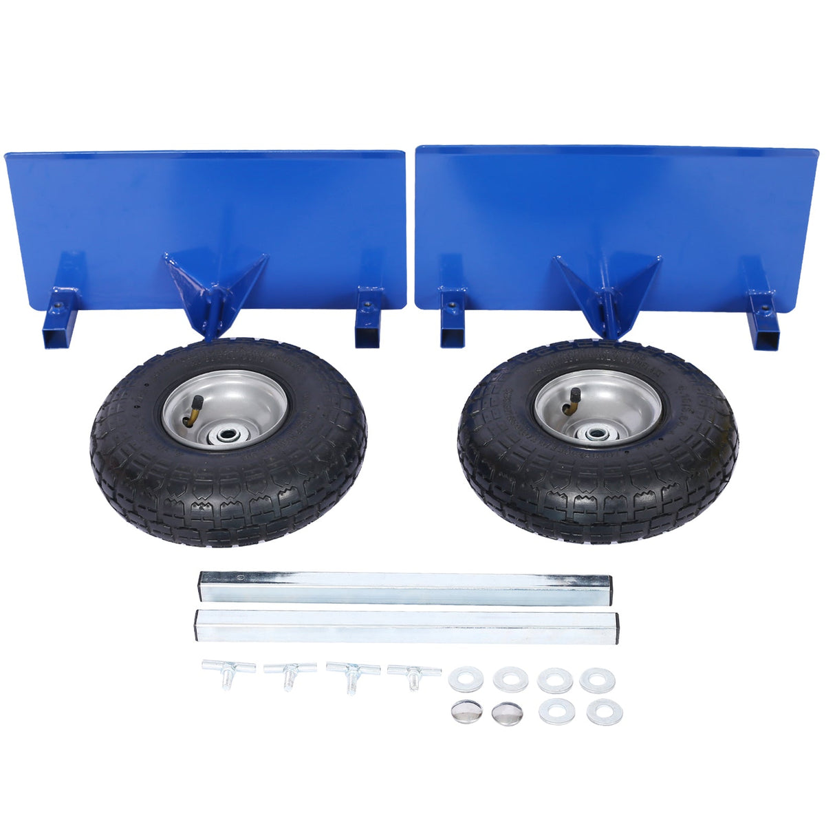 600lb Panel Dolly 10in Pneumatic Wheels Blue - Fab Heavy Parts