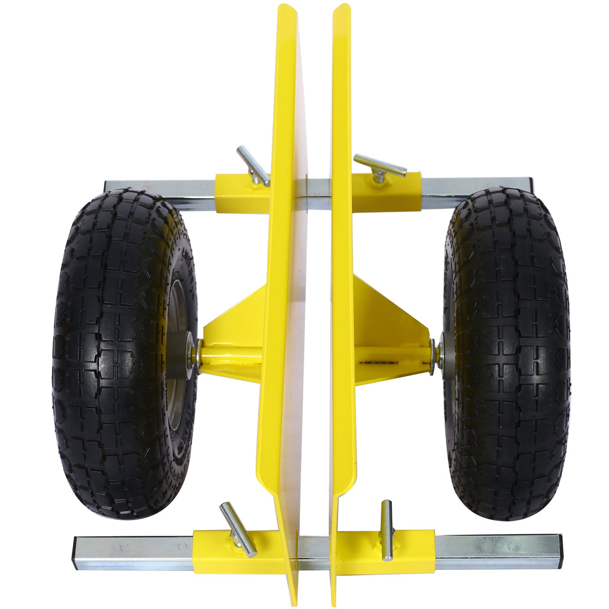 600lb Panel Dolly 10in. Pneumatic Wheels Yellow - Fab Heavy Parts