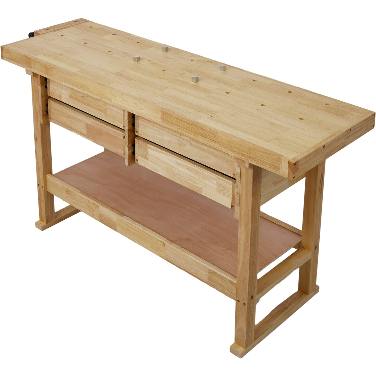 60inch Workbench with 4 Drawers Wooden Workbench for Garage Workshop and Home - Fab Heavy Parts
