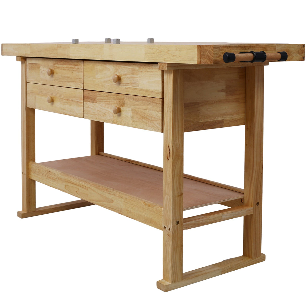 60inch Workbench with 4 Drawers Wooden Workbench for Garage Workshop and Home - Fab Heavy Parts