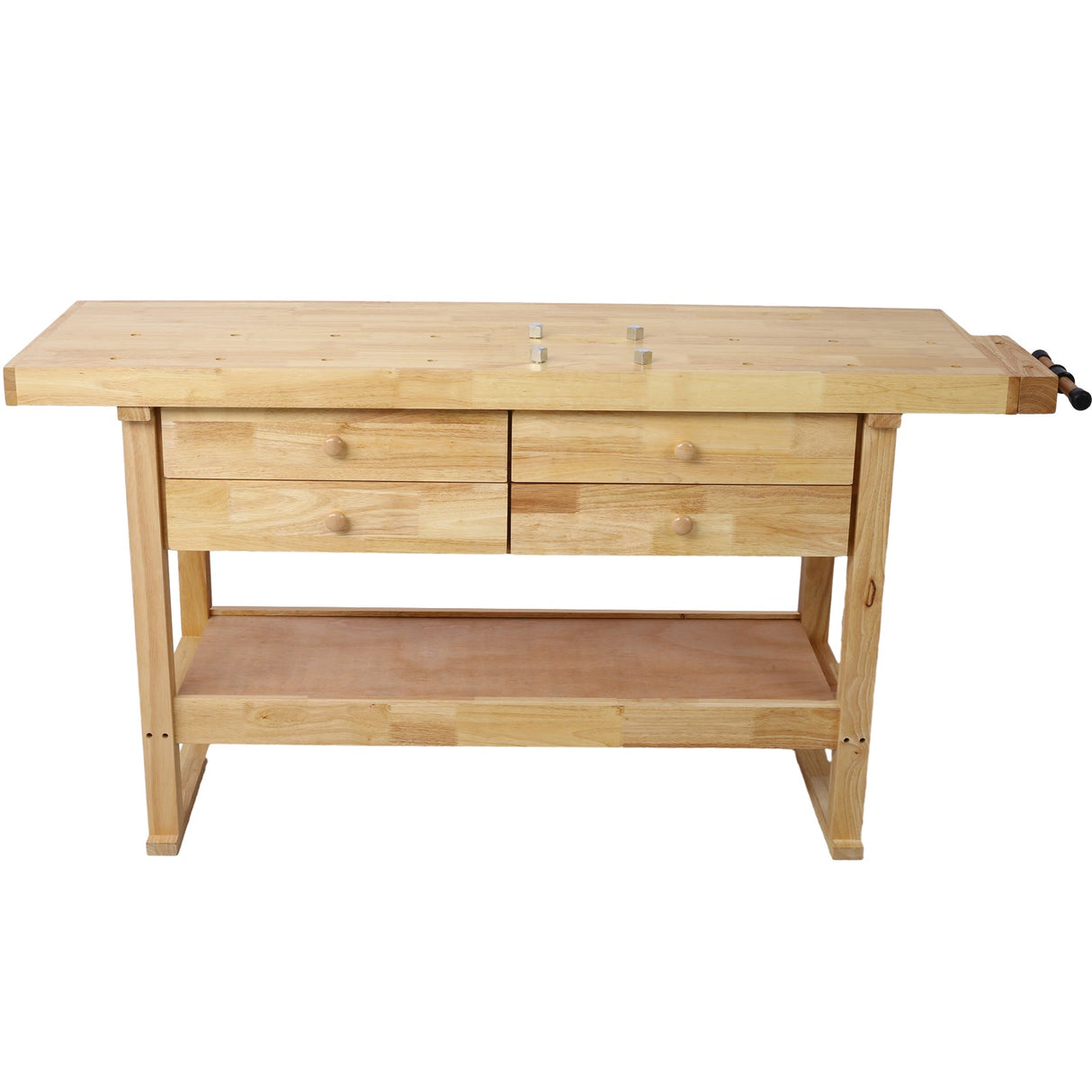 60inch Workbench with 4 Drawers Wooden Workbench for Garage Workshop and Home - Fab Heavy Parts