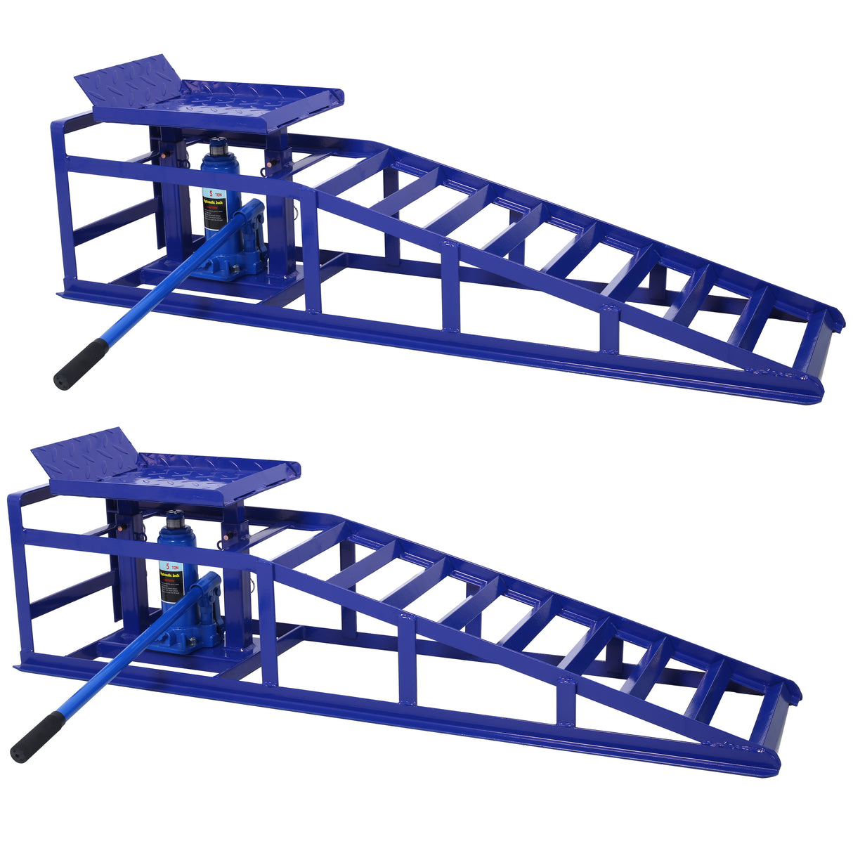 2 pack ramps itinaas garahe hydraulic black 5 ton automotive pagkumpuni frame-