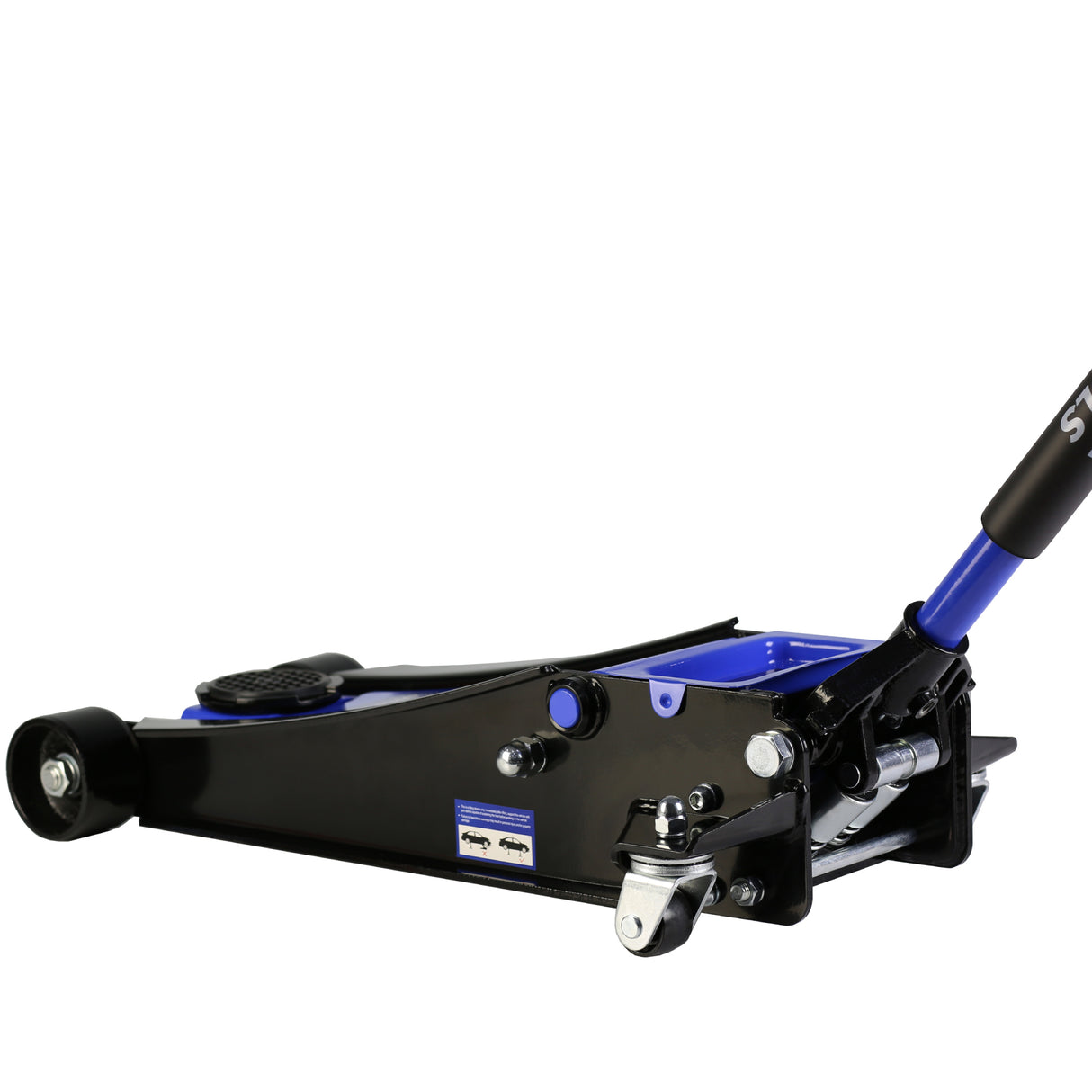 4 Ton Low Profile Heavy-Duty Steel Racing Floor Jack with Dual Piston Quick Lift Pump Lifting Range 4"-21"