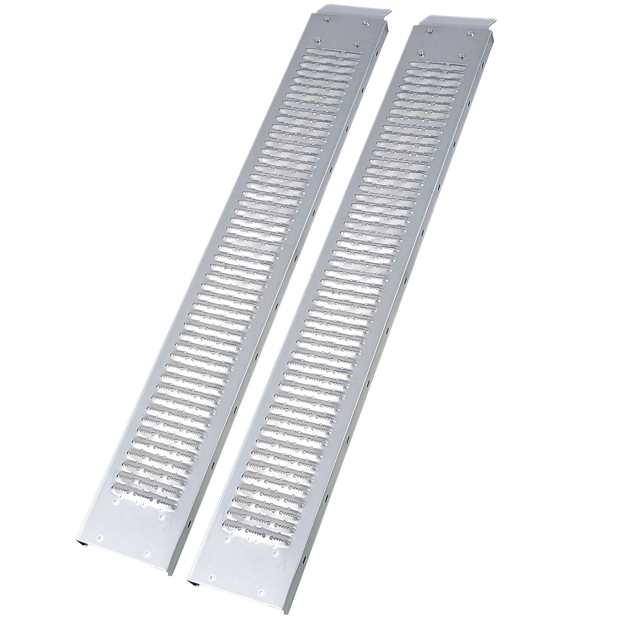 Pack of 2 69" L 960lbs Capacity Loading Ramps with 4pcs Pedal--Silver