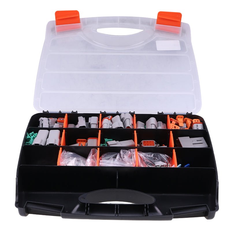 678 Piece Deutsch DT Connector Kit with 14 - 18 AWG Solid Contacts - Fab Heavy Parts