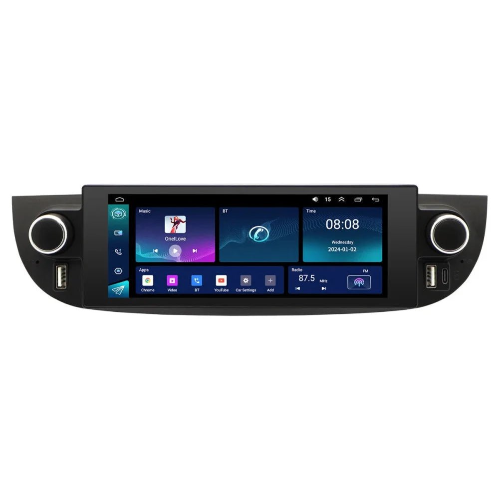 6.86 Inch 2+32GB Car Radio Navigation System with CarPlay for Fiat 500 - Fab Heavy Parts
