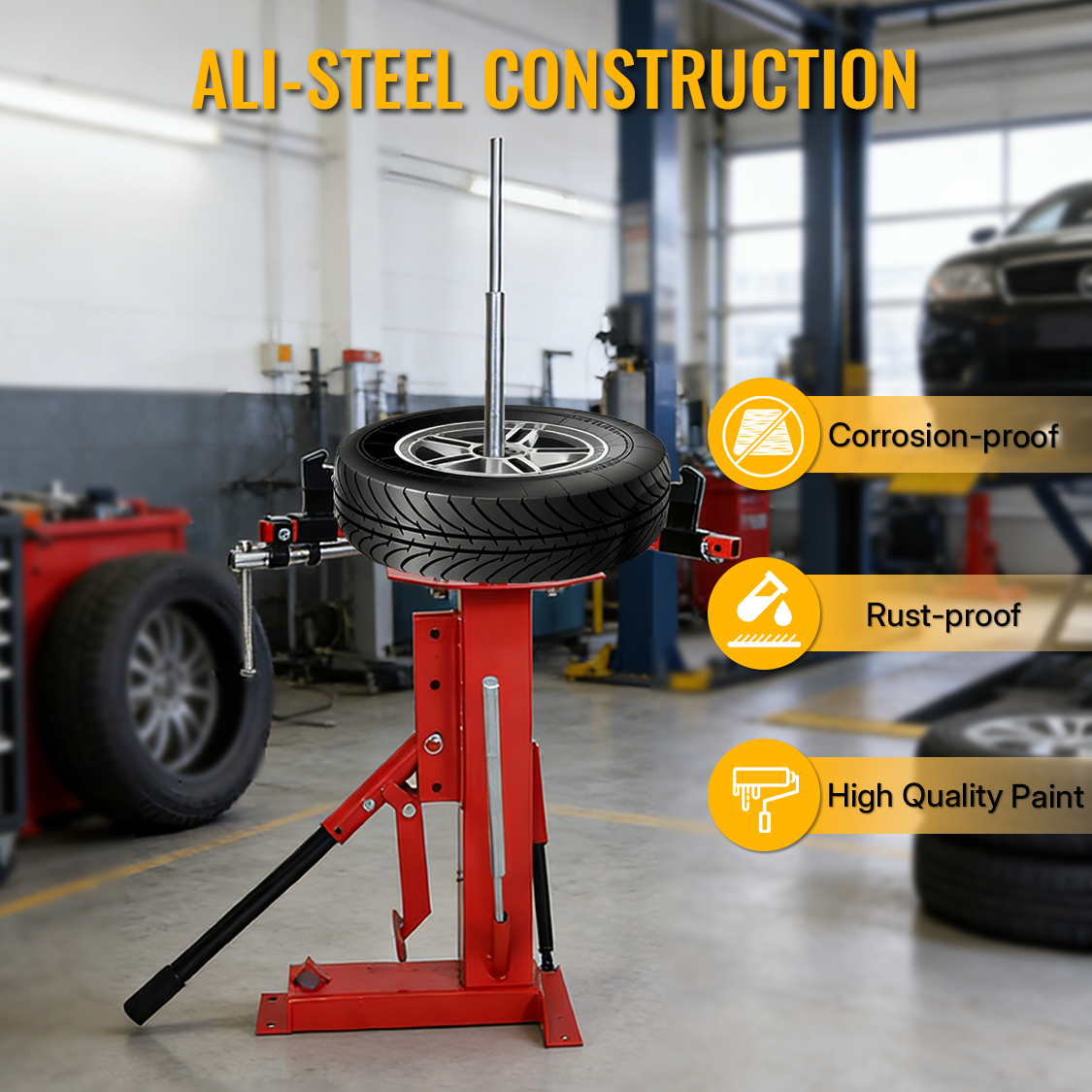 Multi Manual Tire Changer Portable Hand Tool Bead Breaker Changer 4" to 21"