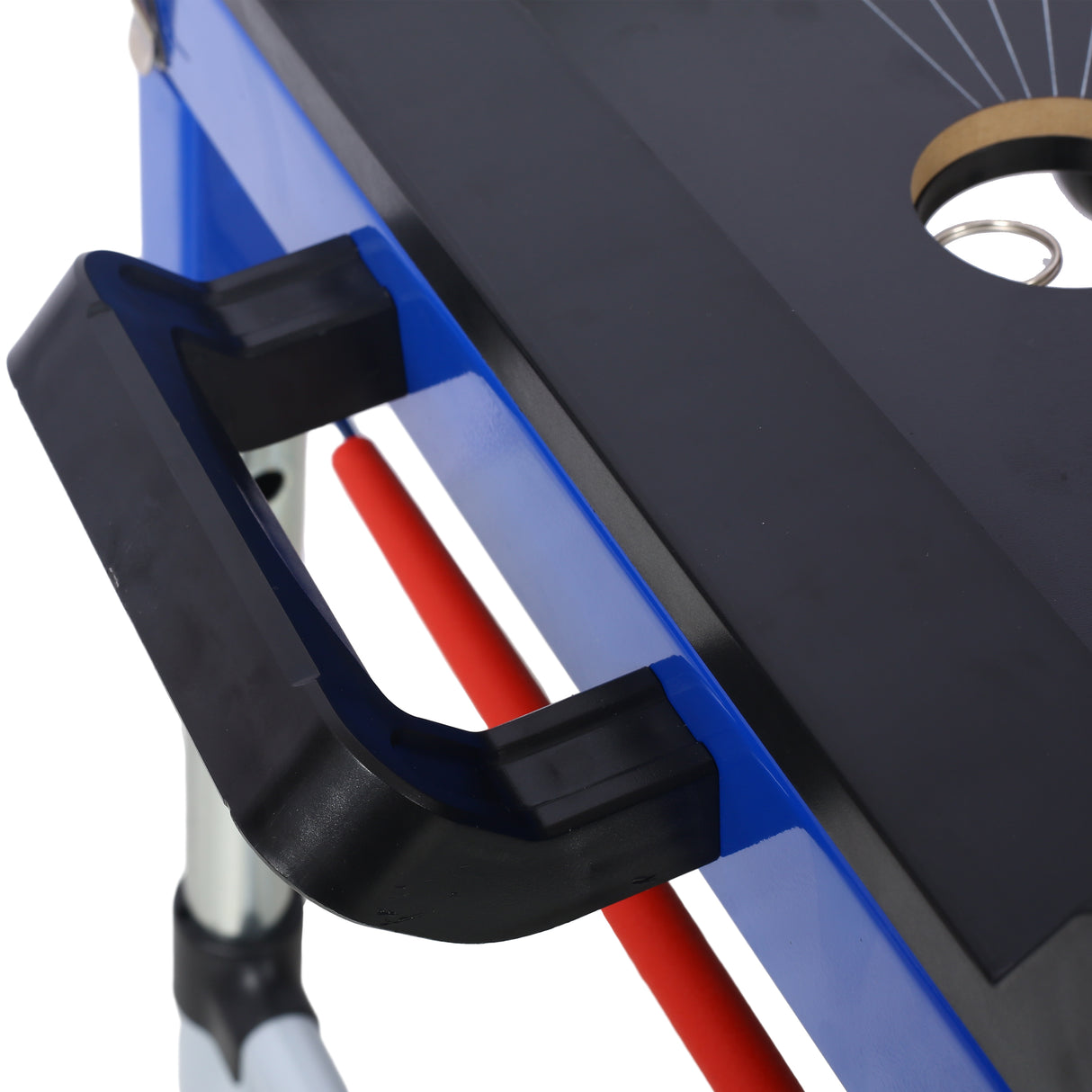 5-in-1 Portable Workbench with Detachable Miter Saw Stand & Height Adjustable Legs Scaffold/Dolly/Creeper/Platform