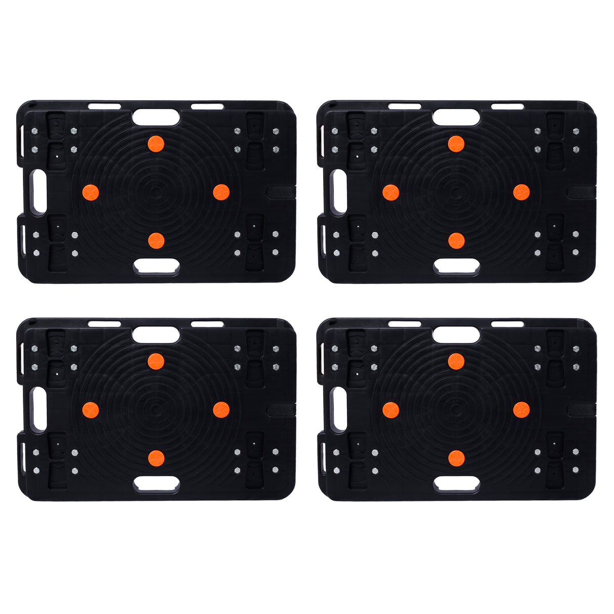 4Pcs Heavy Duty Interlocking Moving Dolly with 4 Wheels 23.6 x 15.7 Inch 330 Lbs Capacity Each Count