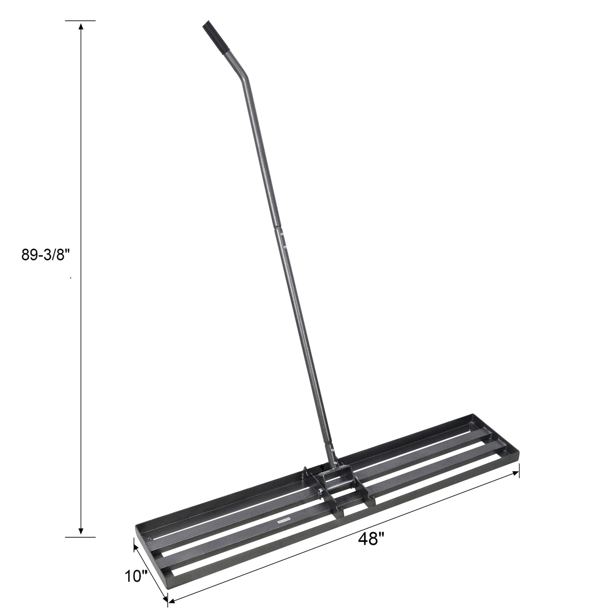 Lawn Leveling Rake Tool 48"x10" Heavy Duty Effort Saving 7FT Steel Handle