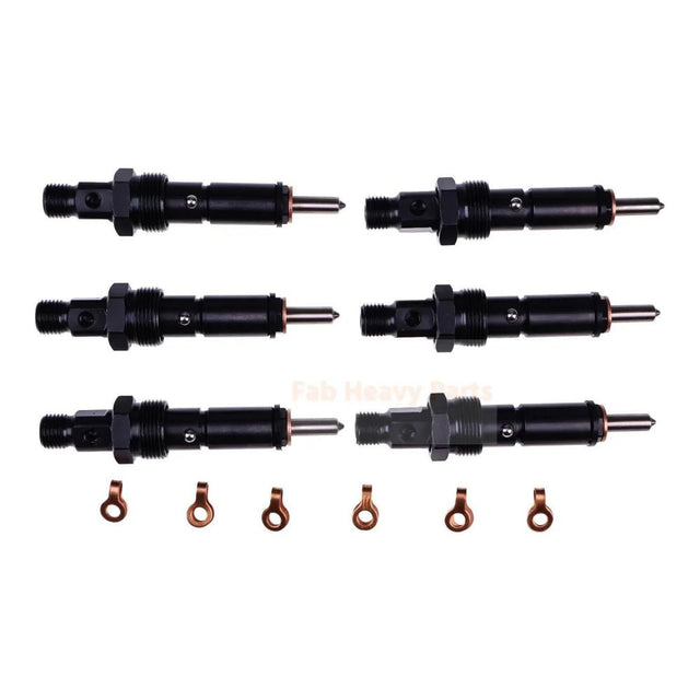 6PCS Fuel Injector 4940785 Fits for Cummins Engine 4B3.9 B5.9 6B5.9 6BT5.9 - Fab Heavy Parts