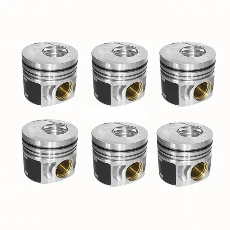 6PCS Piston 3922687 for Cummins Engine 4BTAA 6BTAA 4BT3.9 6BT 6B BGE5.9 4BT - Fab Heavy Parts
