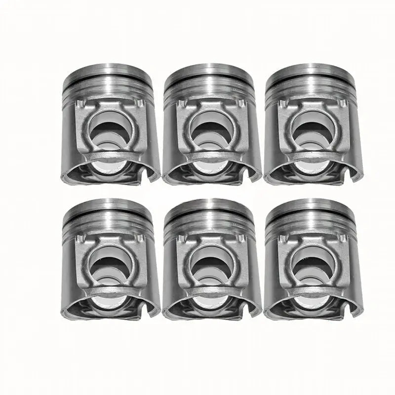 6PCS Piston 3926963 for Cummins Engine 6C8.3 6CT 6CT8.3 QSC8.3 6CTAA - Fab Heavy Parts