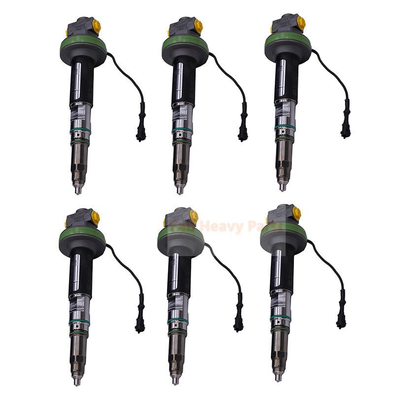 6Piece Fuel Injector 4964171 4955525 Fits for Cummins Engine QSK19 K19 K38 - Fab Heavy Parts