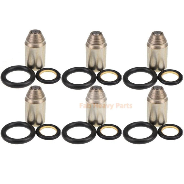 6x Fuel Injector Nozzle 2S4442 3S6638 4F4236 6H3364 8N5986 Fits For Caterpillar 3304 3306 3333C - Fab Heavy Parts