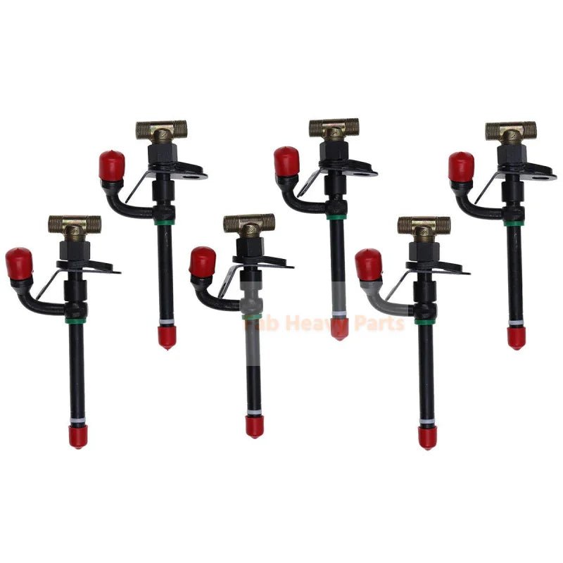 6X Fuel Injector RE38087 RE36939 SE500821 Fits for John Deere 440 4400 4500 595D 690D - Fab Heavy Parts