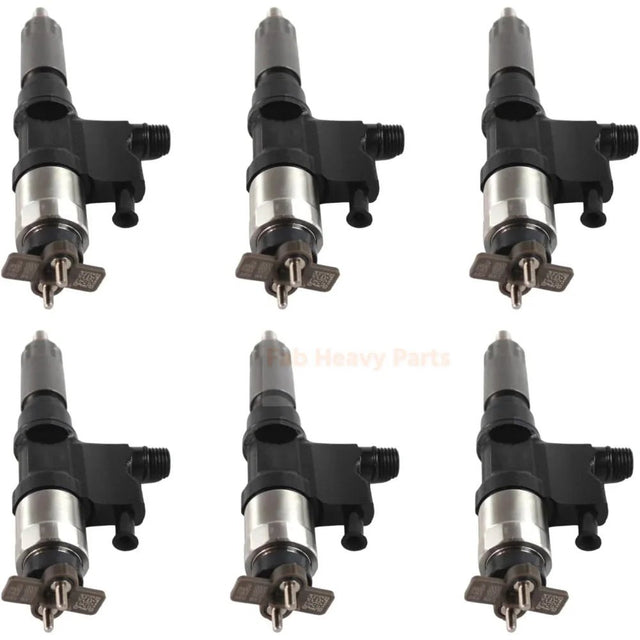 6X Fuel Injectors 8982806970 8982843930 Fits for John Deere Excavator 225DLC 220DW - Fab Heavy Parts