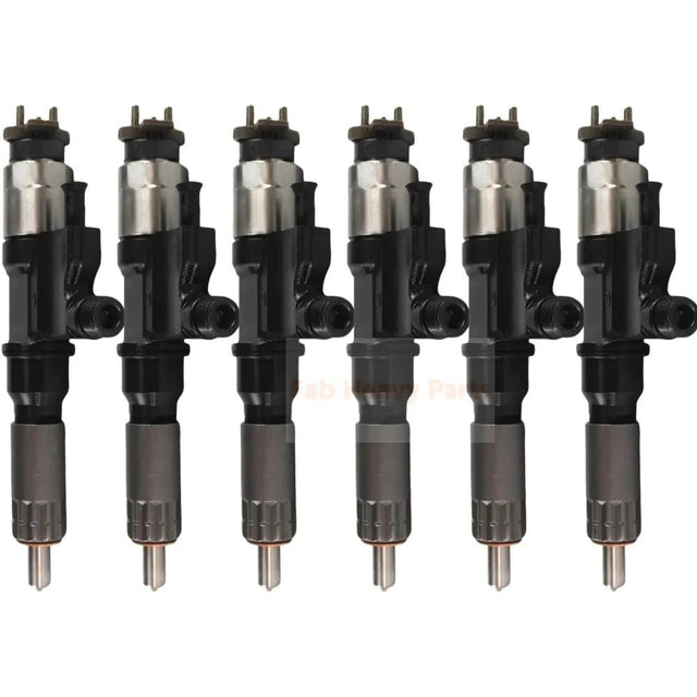 6X Fuel Injectors 8982806970 8982843930 Fits for John Deere Excavator 225DLC 220DW - Fab Heavy Parts