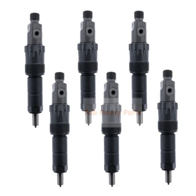 6x drivstoffinjektorer AR74665 passer for John Deere 4050 4250 4430 4440 6600 7700