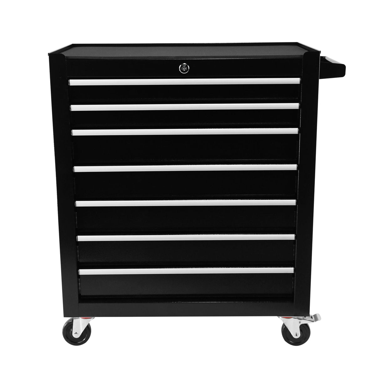 7 Drawers Portable Rolling Tool Chest Box - Black - Fab Heavy Parts