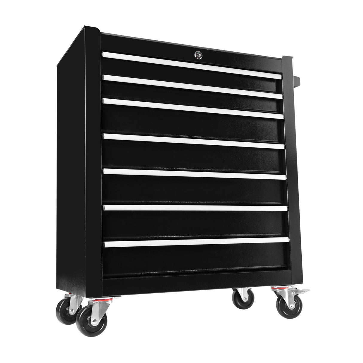 7 Drawers Portable Rolling Tool Chest Box - Black - Fab Heavy Parts