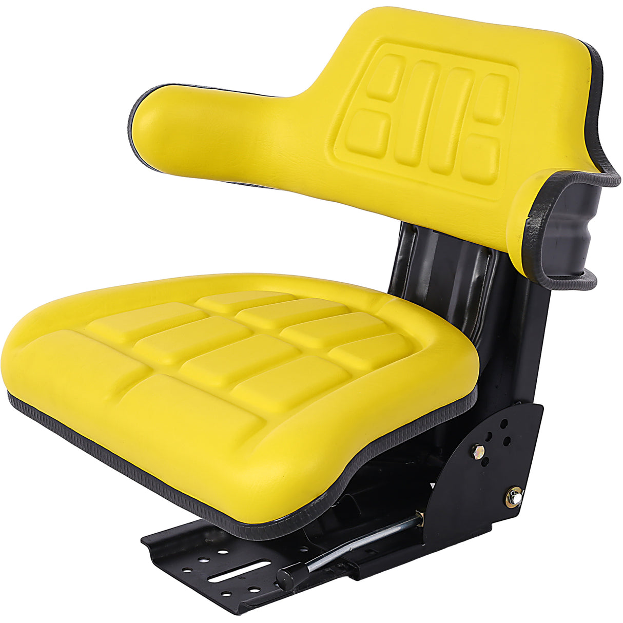 Universal Tractor Seat Suspension with Tilt Fits Ford New Holland 3900 3930 3910 5000 5100 5600 5610 5900 5910--Yellow