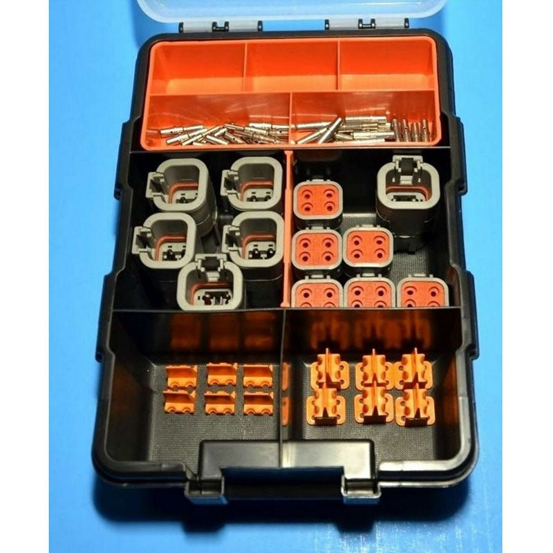 72 Piece Deutsch DTP 4 - Pin Connector Kit for 12 - 14 AWG Solid Contacts Kit - Fab Heavy Parts