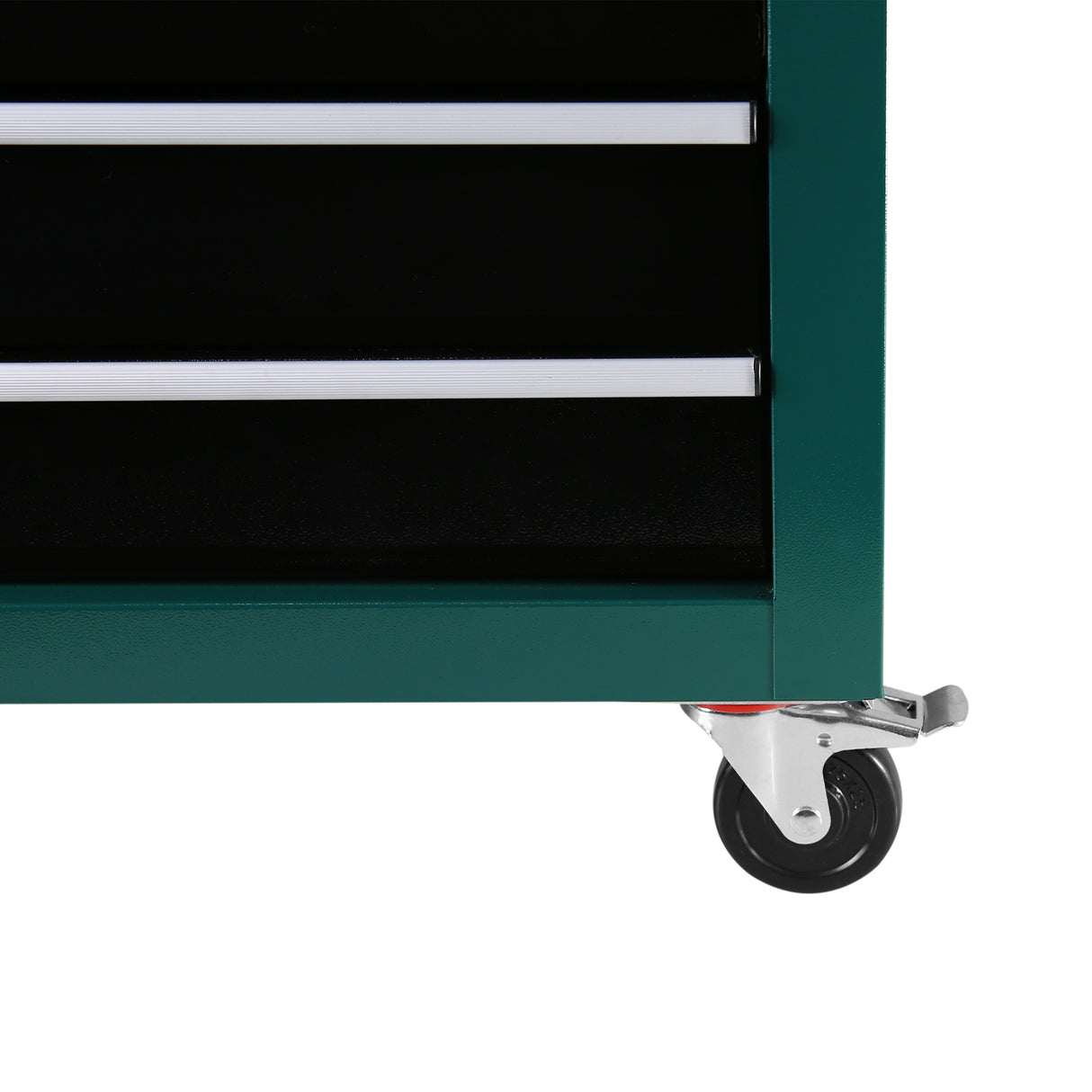 7ドロワーローリングツールカートボックスロック可能 - グリーン