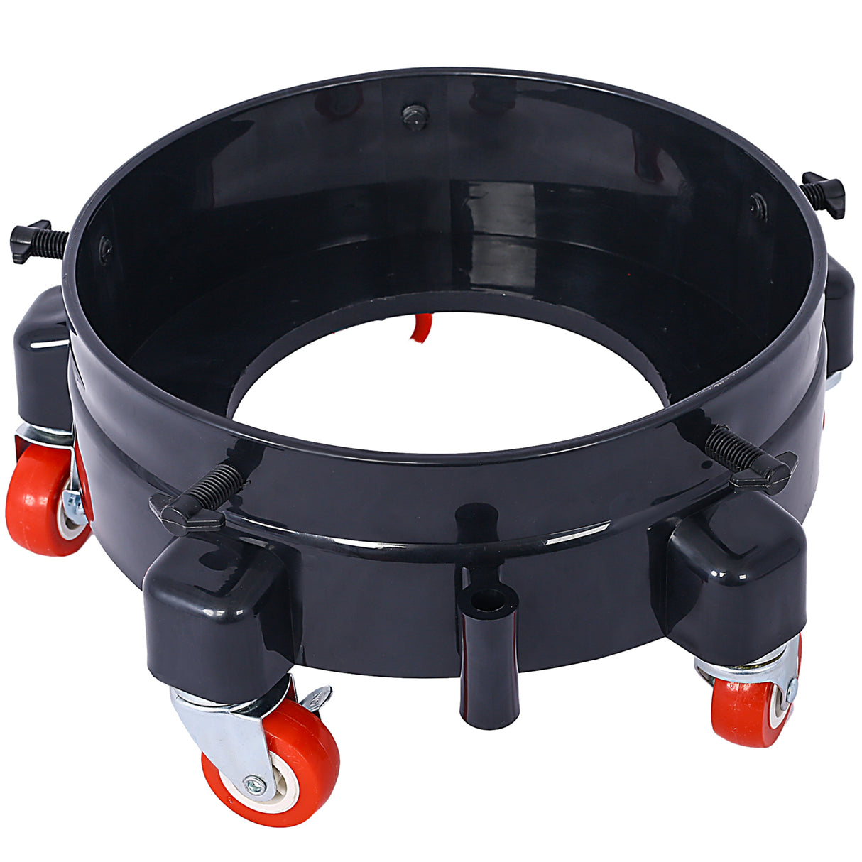 11.2 Inch Bucket Dolly Removable Rolling Bucket 5 Roll Swivel Casters Turning--Black