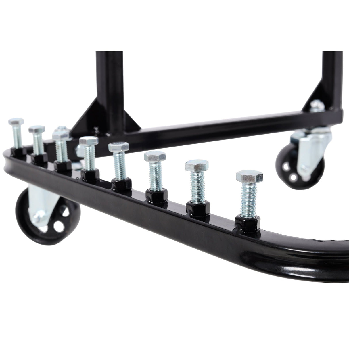 750LBS Engine Cradle with Wheels Heavy - Duty Steel Motor Holder with 4 Swivel Casters and 4 Hook Positions - Fab Heavy Parts