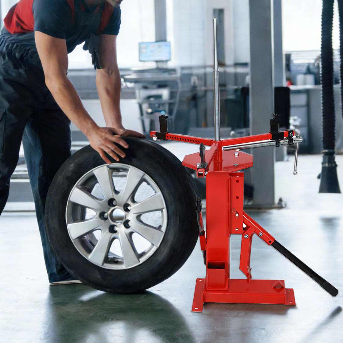 Multi Manual Tire Changer Portable Hand Tool Bead Breaker Changer 4" to 21"