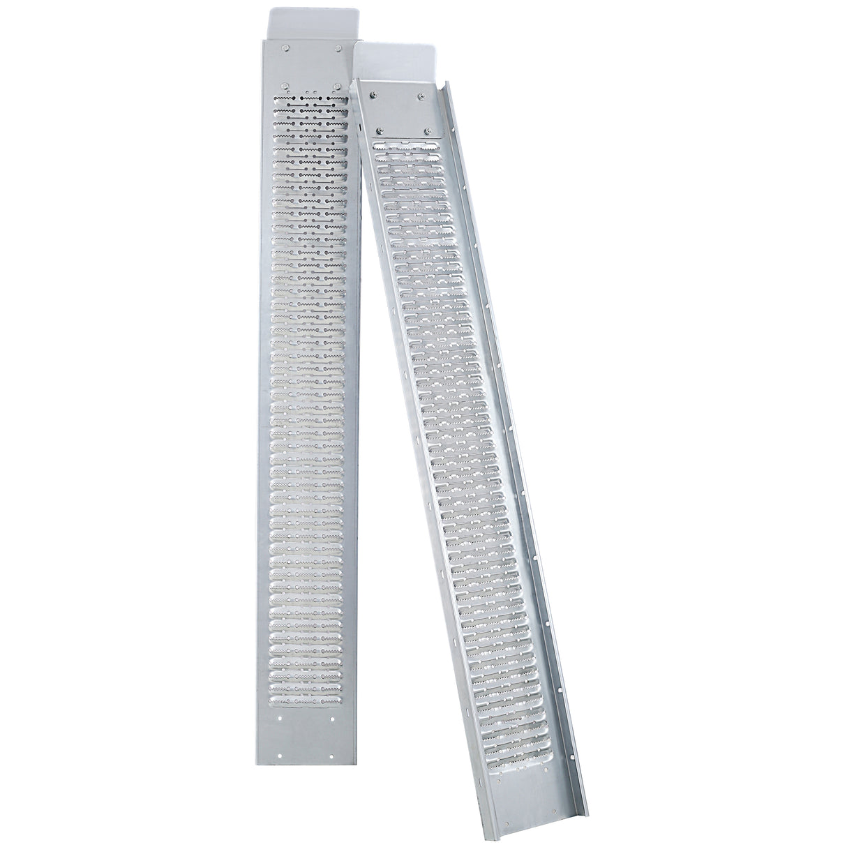 Pack of 2 69" L 960lbs Capacity Loading Ramps with 4pcs Pedal--Silver