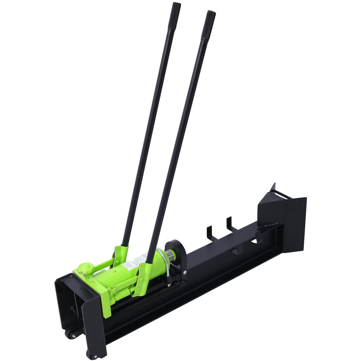 10 Ton Wood Cutter Manual 2 Speed Wheel Hydraulic with Horizontal Full Steel Beam