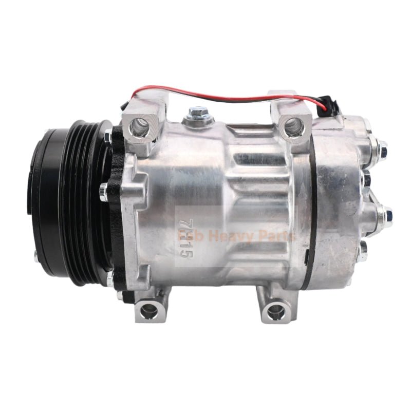 7H15SHD A/C Compressor 87802912 Fits for New Holland Tractor T6050 TS125A T6060 T6070 T6080 T6010 T6020 T6030 TS135A T6040 TS100A - Fab Heavy Parts