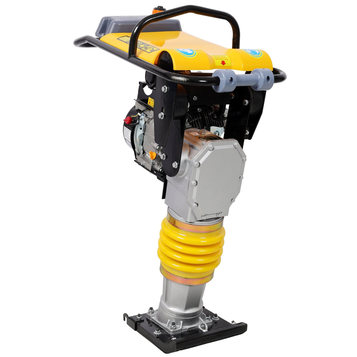 7HP Gas Engine Powered Tamper Rammer Jumping Jack Compactor Walk - Behind Jumping Jack Compactor 196CC Engine Tamper for Concrete & Soil - Fab Heavy Parts