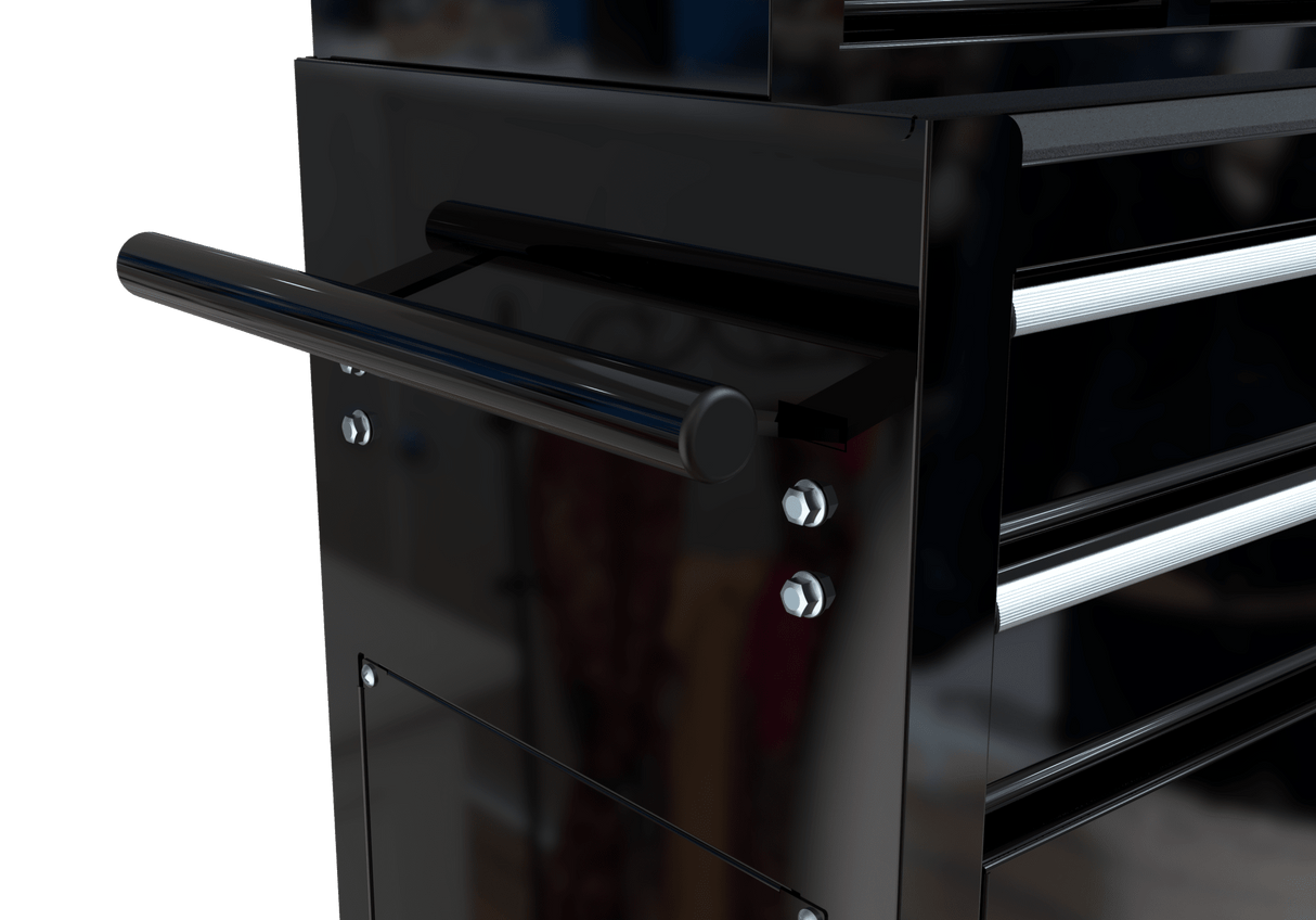 8 - Drawer Tool Storage Cabinet High Capacity Rolling Chest with Wheels and Drawers Black - Fab Heavy Parts