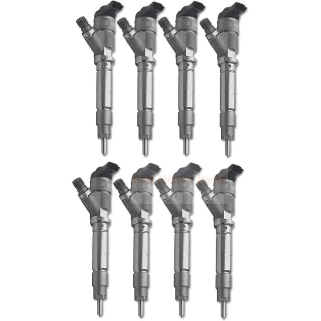8 Pieces Fuel Injector 19208742 98002368 for Isuzu Chevrolet Silverado GMC Sierra Savana 2500 3500 4500 6.6L Duramax LMM GMT900 2007 - 2010 - Fab Heavy Parts