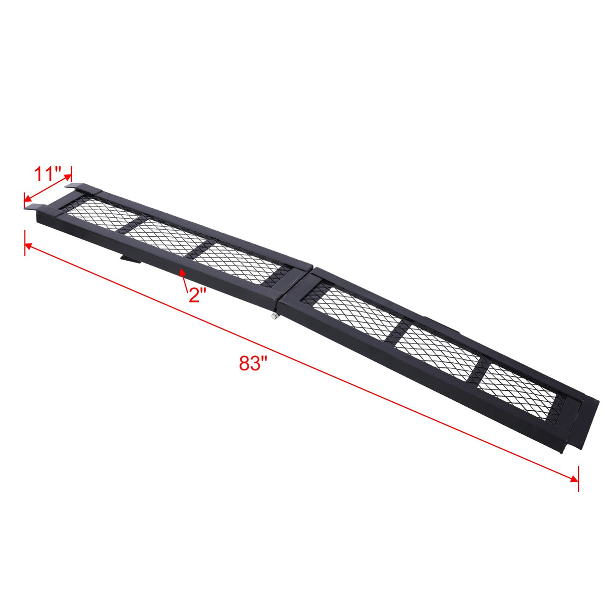 80" Steel Loading Ramp 500LBS Capacity Portable Motorcycle Folding ATV - Fab Heavy Parts