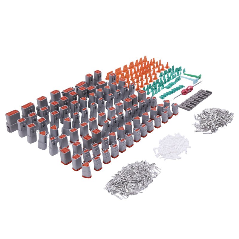 800 Piece Deutsch DT Connector Kit Stamped for 14 16 18 20 GA. WIRE - Fab Heavy Parts