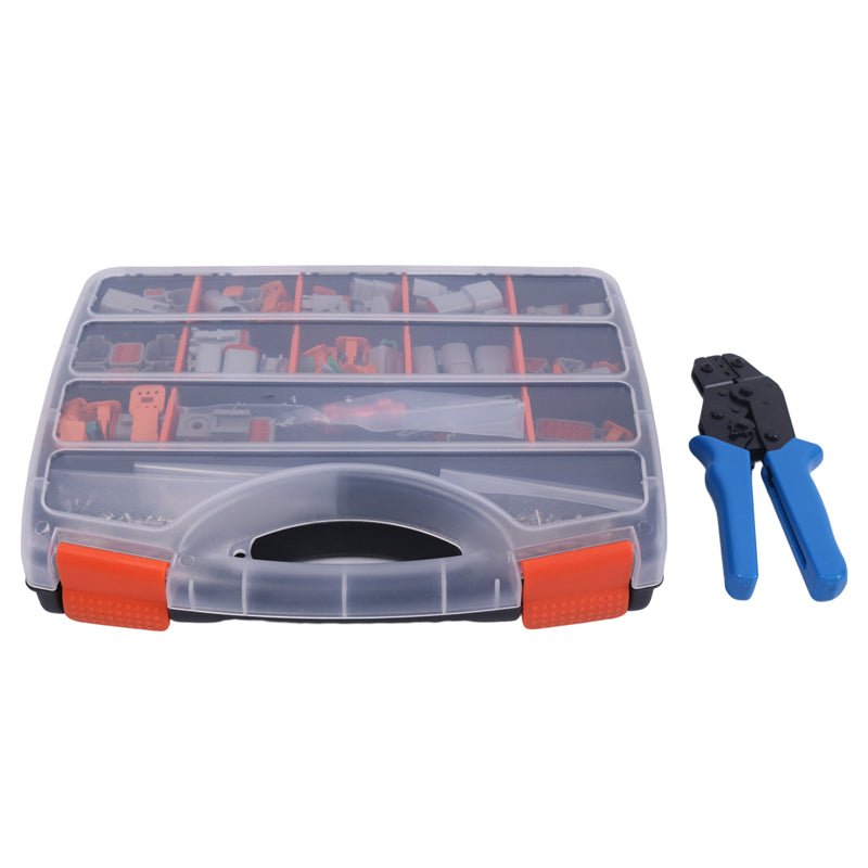 800 Piece Deutsch DT Connector Kit With SN - 48B Crimp Plier Tool - Fab Heavy Parts
