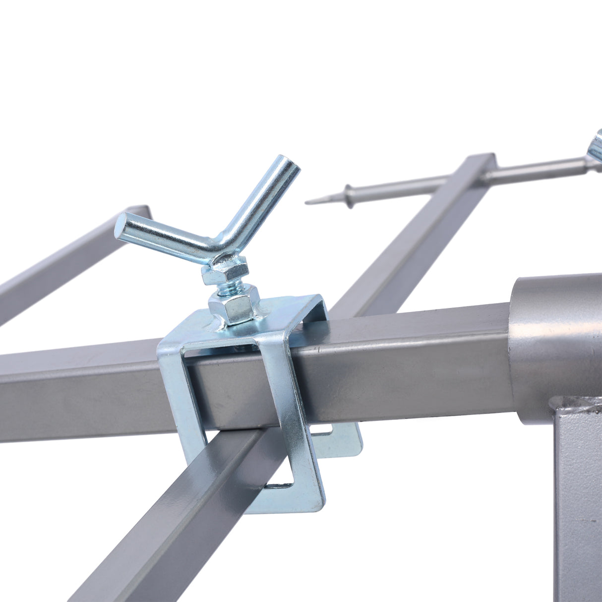 Auto Paint Stand Panel Hood Hanger Spray Rack 360º Rotating--Silver