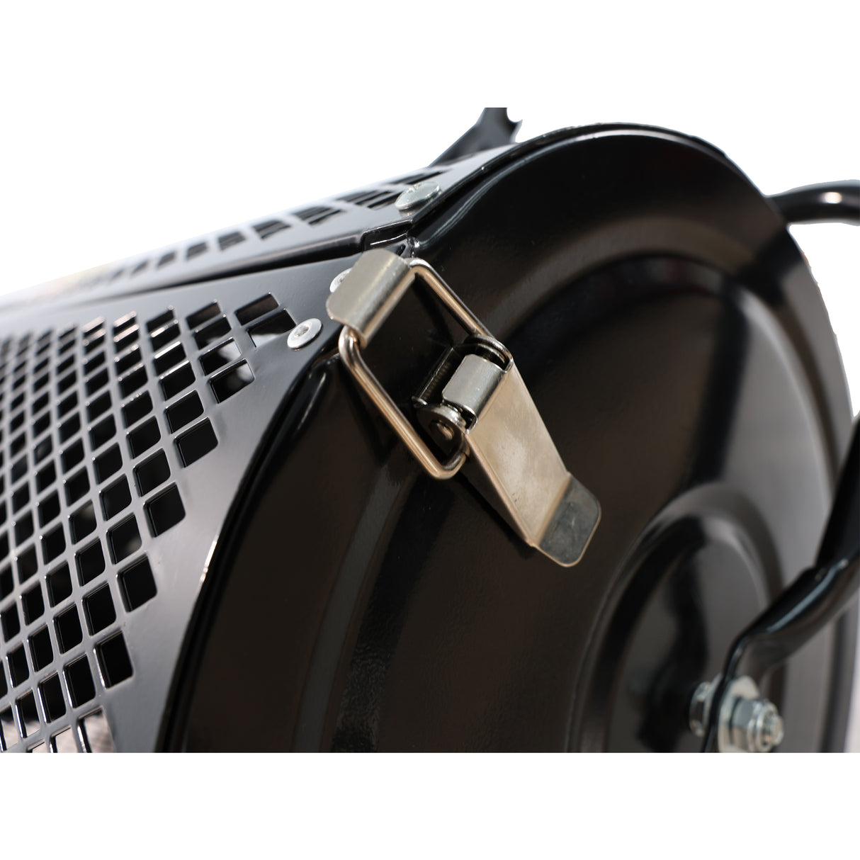 Comptoir de la tourbe de tourbe avec mise à niveau en forme de poignée en forme de maille métallique - noir