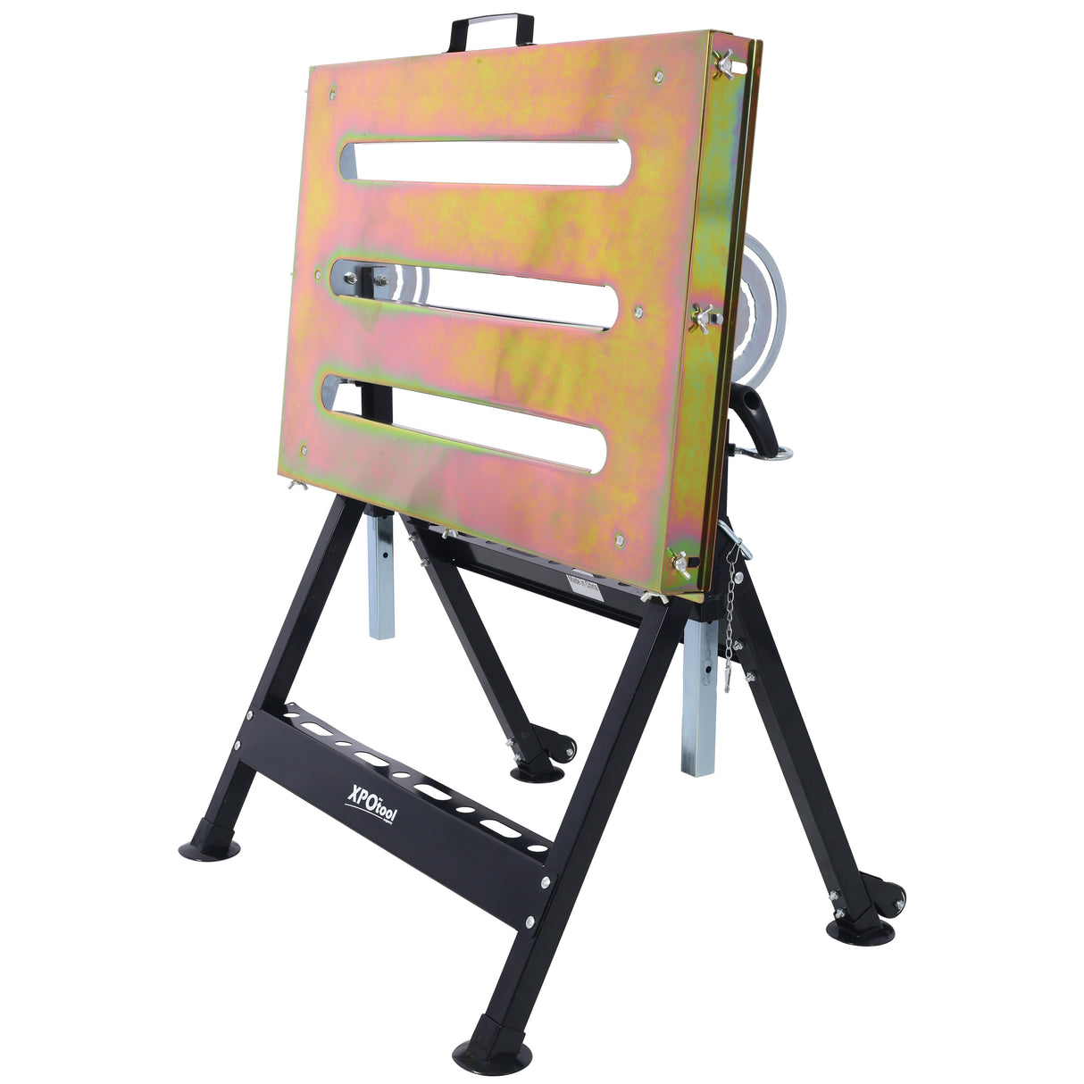 Welding Workbench with Wheels and Slot 30"x20" 400lbs Capacity Steel Folding Adjustable