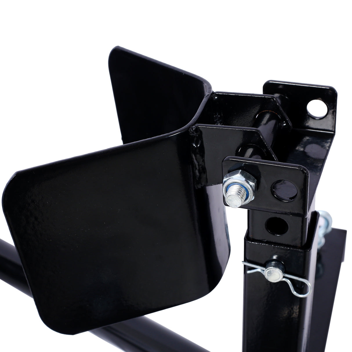 Motorcycle Front Tire Motorbike Chock for 17"-21" Wheels Locking Adjusting Stand--Black