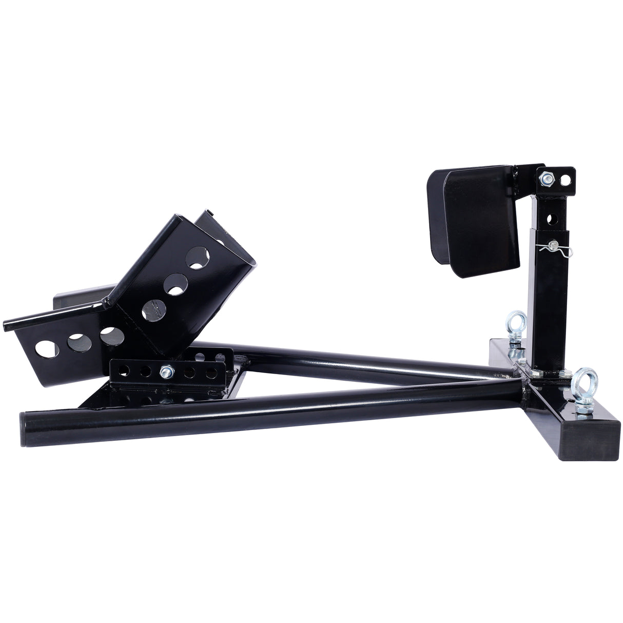 Motorcycle Front Tire Motorbike Chock for 17"-21" Wheels Locking Adjusting Stand--Black