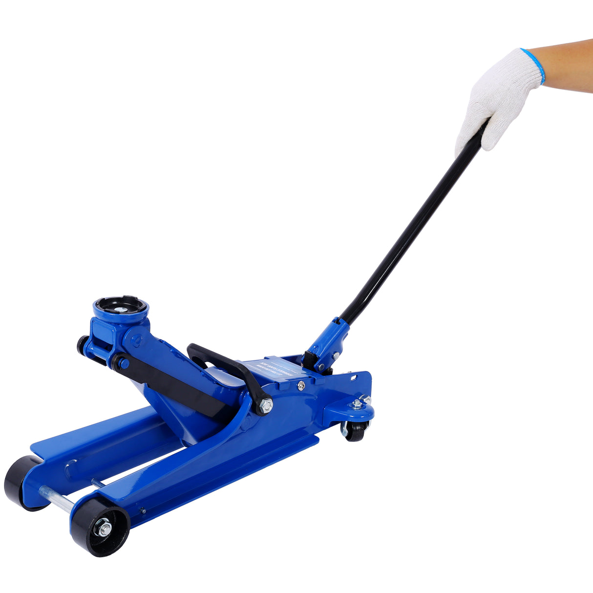 2.5 Ton Low Profile Heavy-Duty Steel Racing Floor Jack with Single Piston Lift Pump Lifting Range 3.5"-14.50"
